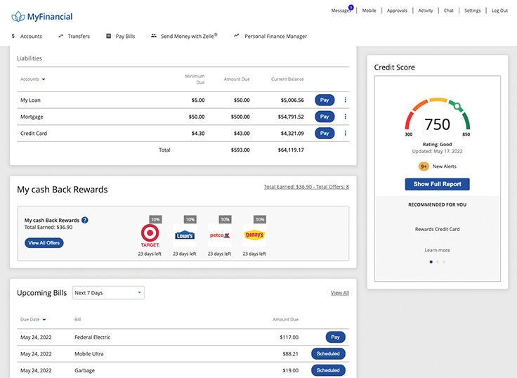 CorillianOnline CTDemo-Screen